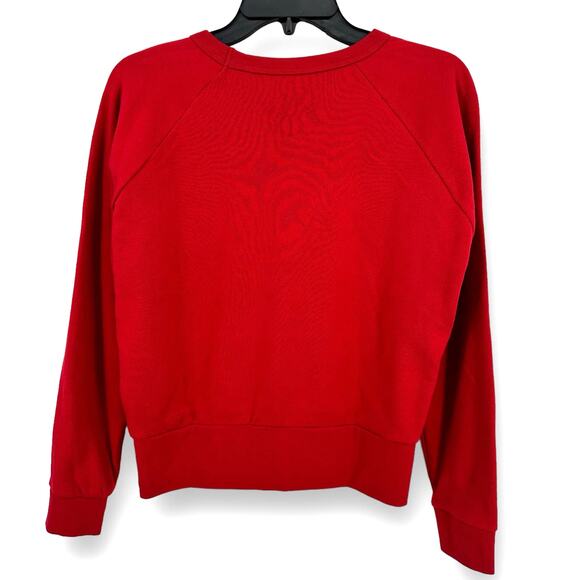 Chaser Elton John Crocodile Rock Embellished Sweatshirt Womens Size XS Red - Picture 4 of 7